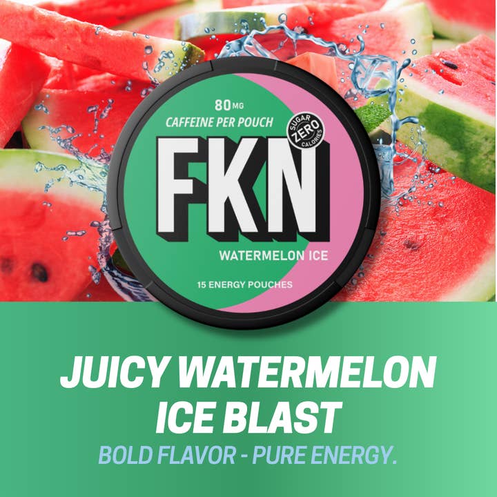 FKN Rich – wholesale Powdered health drink – FKN Caffeine Pouches (Watermelon Ice) 80MG2
