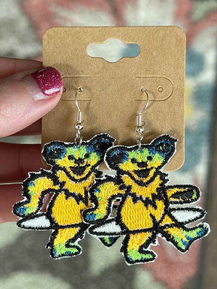 Dancing Bears Earrings (+Patches)! for wholesale by SlapQueen
