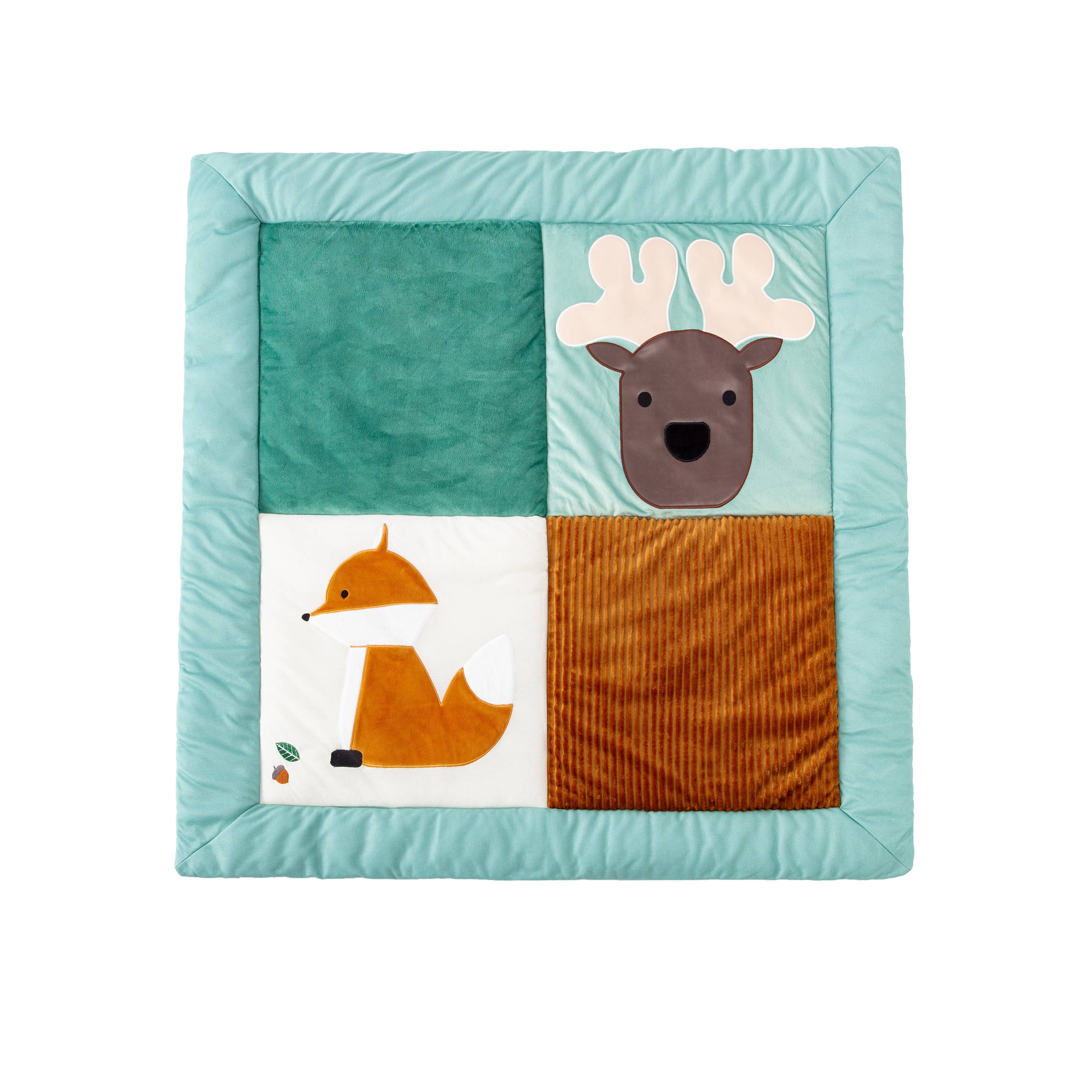 BTL Diffusion UK LTD – wholesale Play mat – Kids & baby – Little Big Friends Patchwork Playmat - Forest0