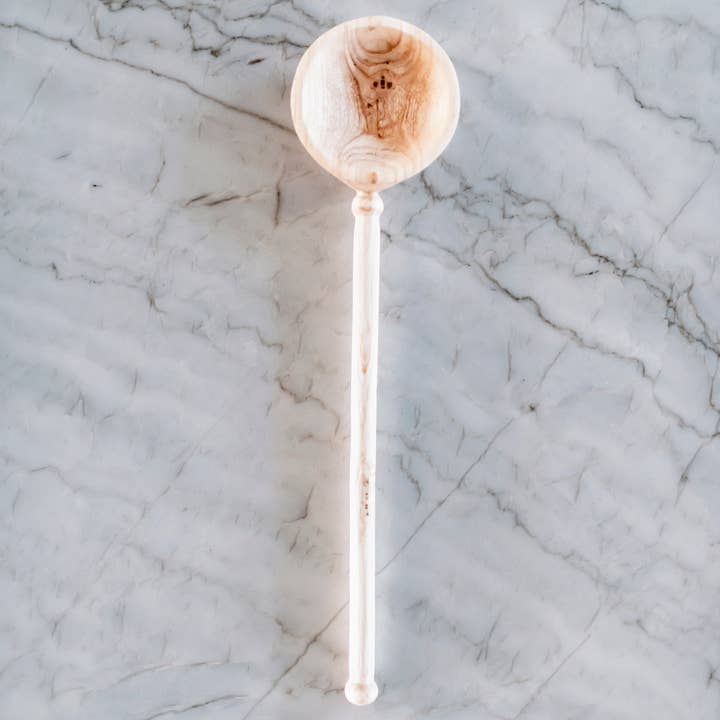 Azizi Life - Wholesale Kitchen Spoon - Hand Carved Wooden Spoon – Kendal Large Scoop3