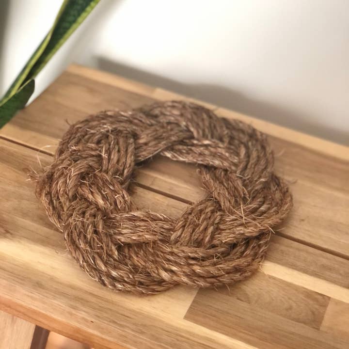 Make My Day Design - Wholesale Trivet - Round Nautical Rope Matt/Rope Trivet3