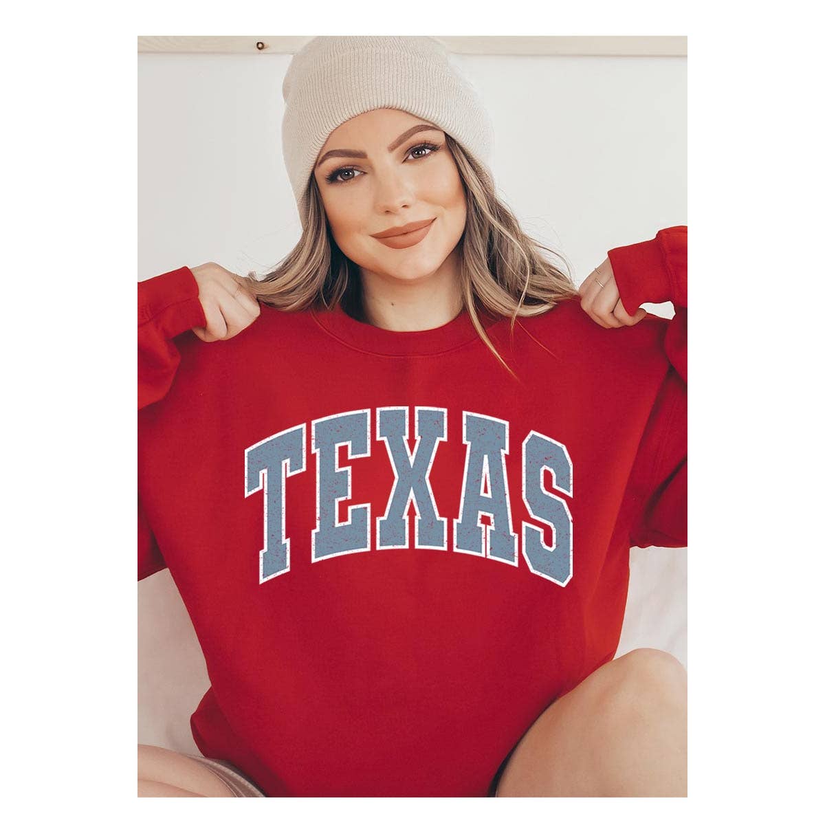 COLORBEAR - Wholesale Graphic Sweatshirt - Women's - Texas State Graphic Fleece Sweatshirts7