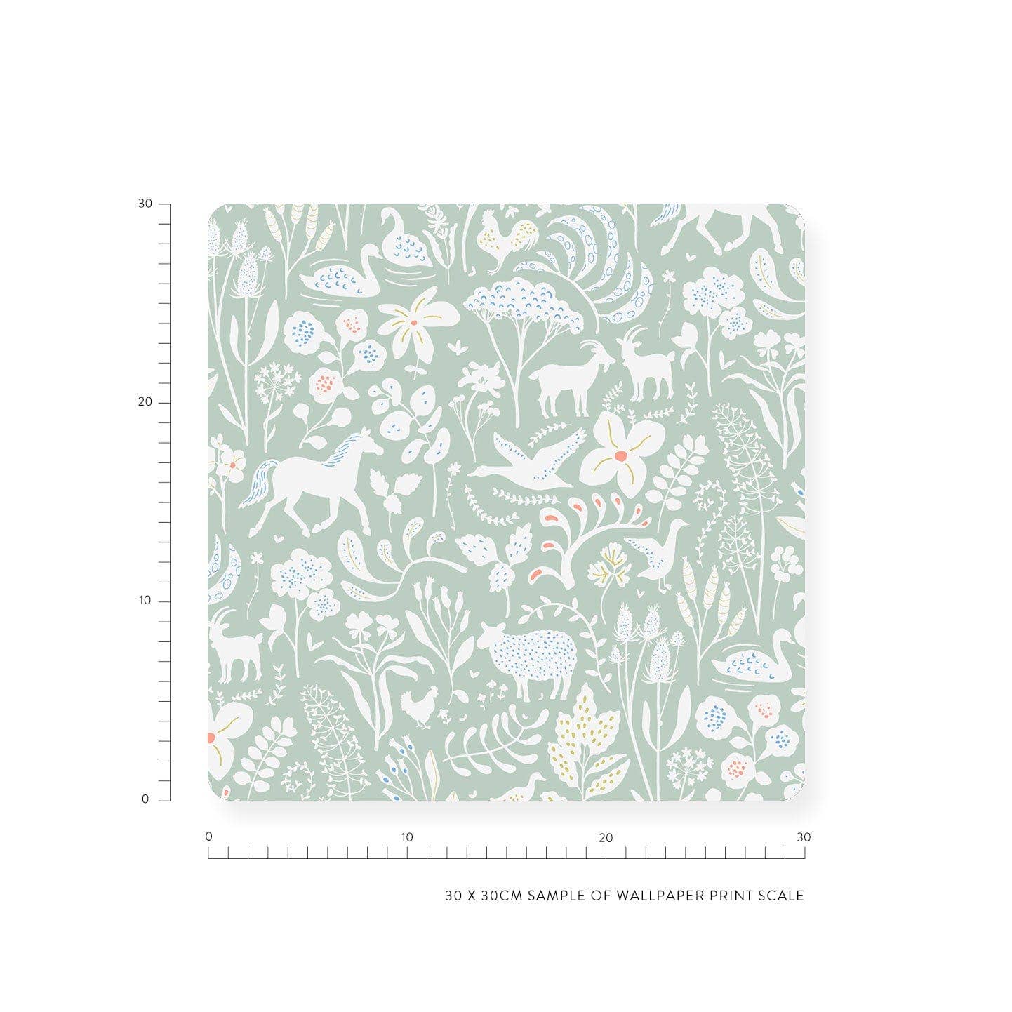 Minibeau – wholesale Wallpaper – Spring Wallpaper | Farm Wallpaper | Sage Nursery Wallpaper1