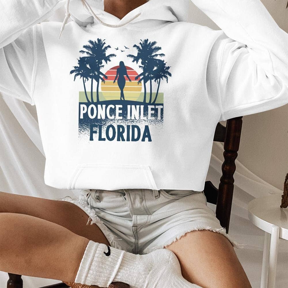 PositiveParty - Wholesale Screen Printed T-Shirt - Women's - Ponce Inlet Florida Shirt, Ponce Inlet Florida Gift4