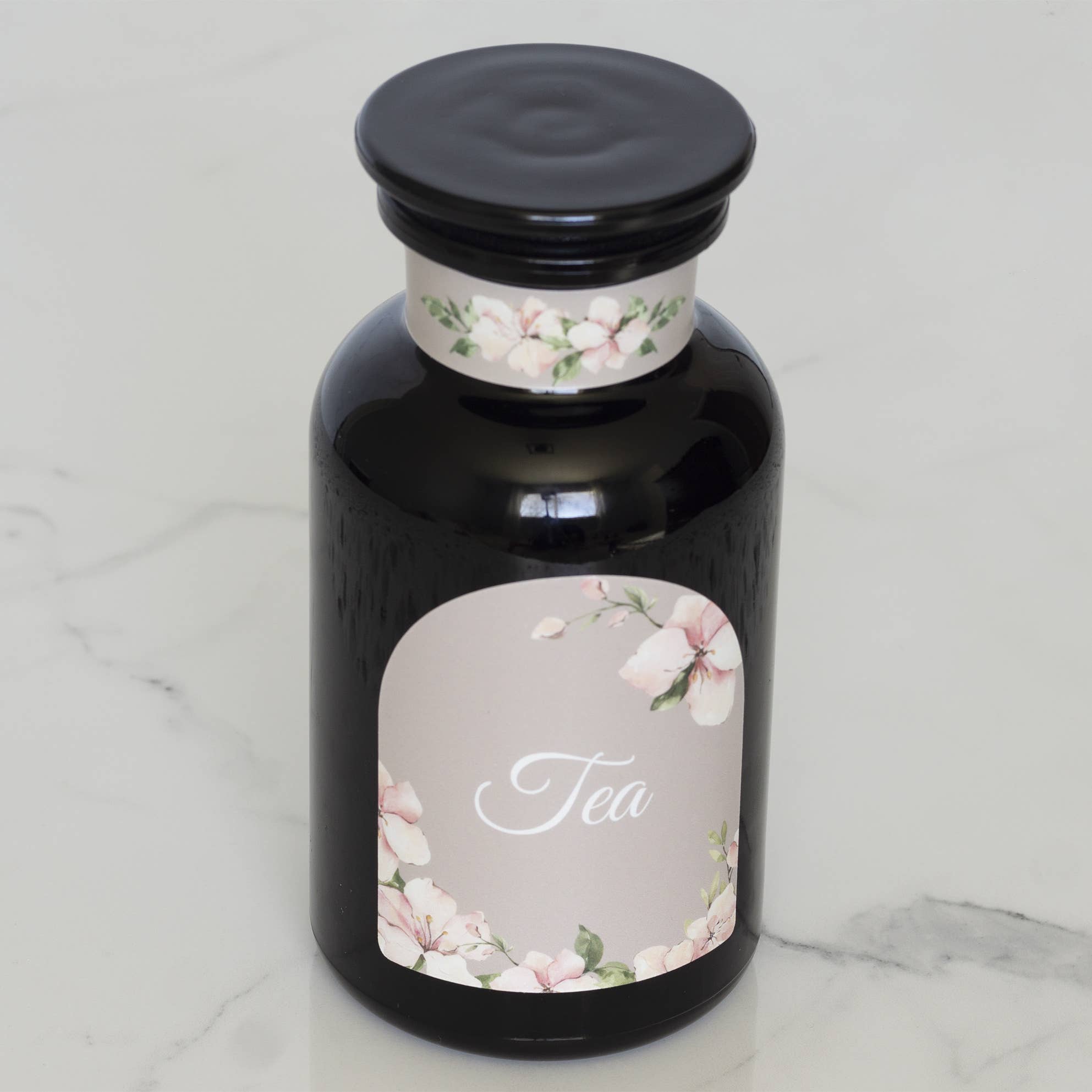 Artanis Home - Wholesale Jar - Customized 500 Ml UV Glass Apothecary Tea Jar - Arch Design1