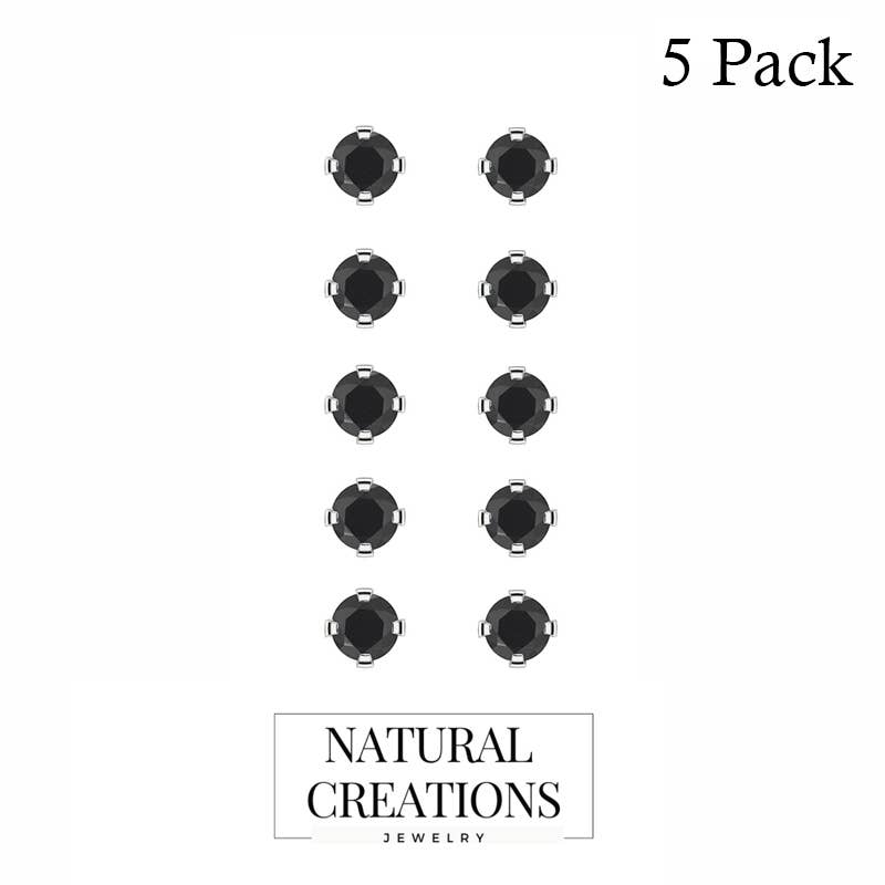 Nature Crafts – wholesale Stud/post earrings – Natural Gemstone Round Stud Earrings for Women in 925 Silver4