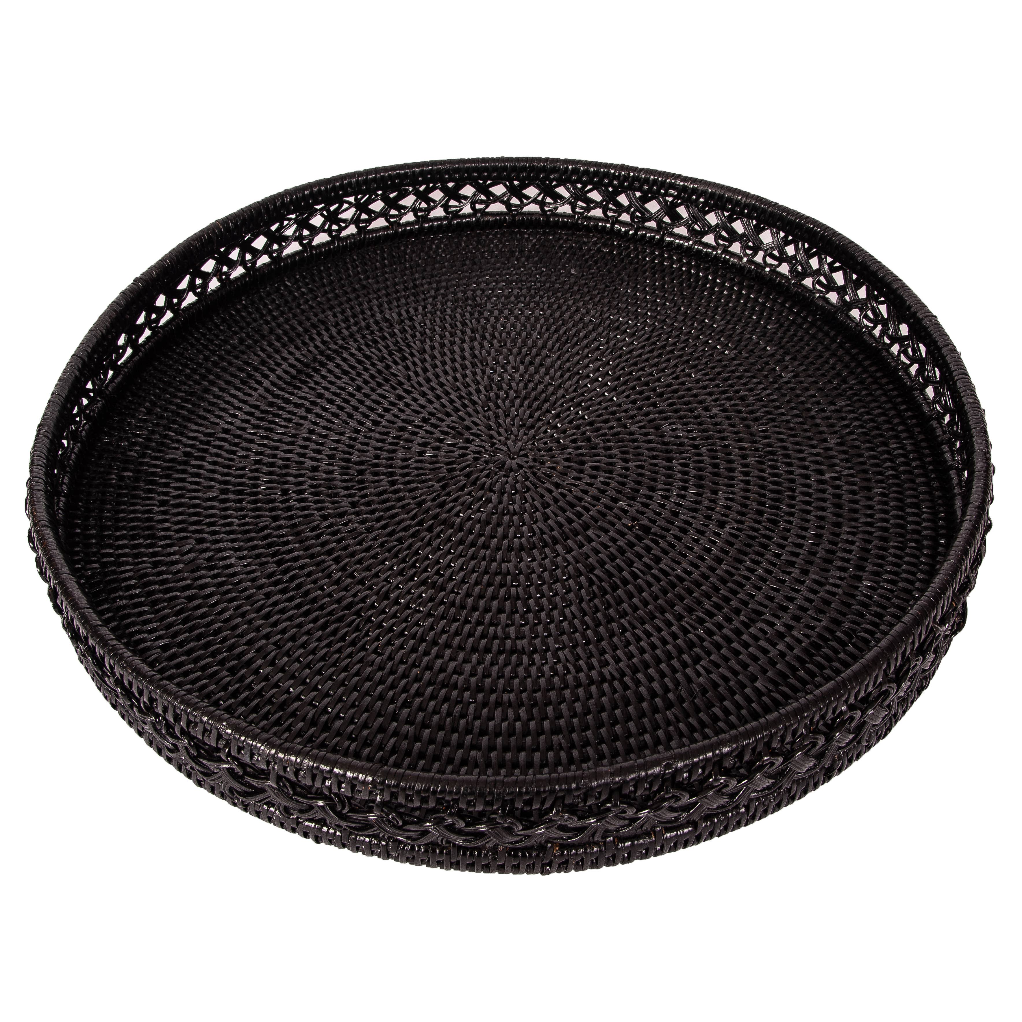 Artifacts Trading Company - Wholesale Decorative Tray - Rattan Round Tray – Seca Design2