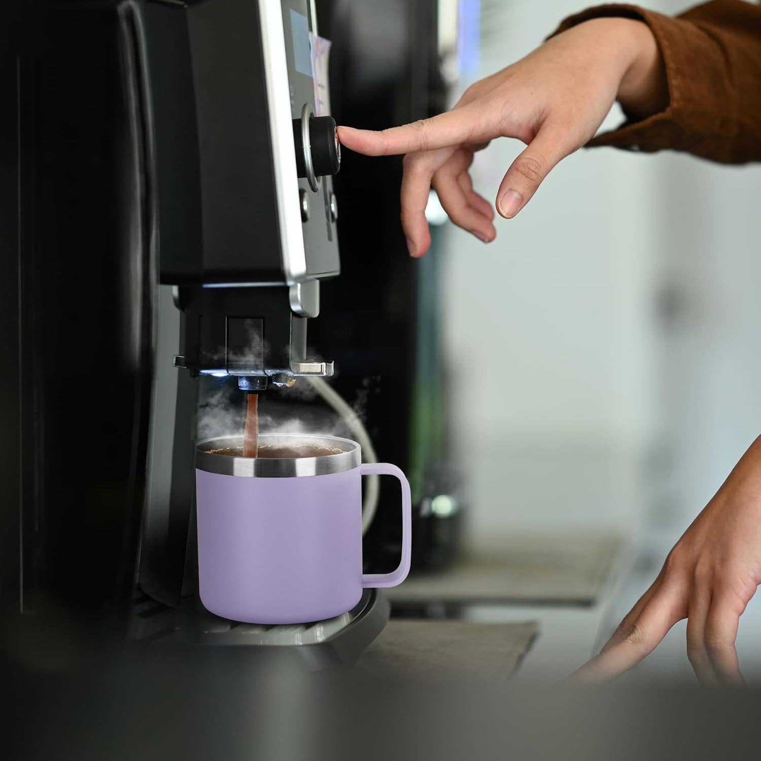 VIGOR - Wholesale Insulated Mug/Tumbler - Insulated Coffee Mug Bulk with Handle, Stainless Steel11