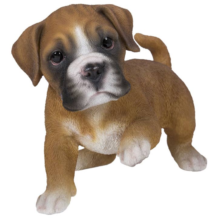 Hi-Line Gift Ltd. - Vente Figurine décorative - Statue jouant à un chiot Boxer