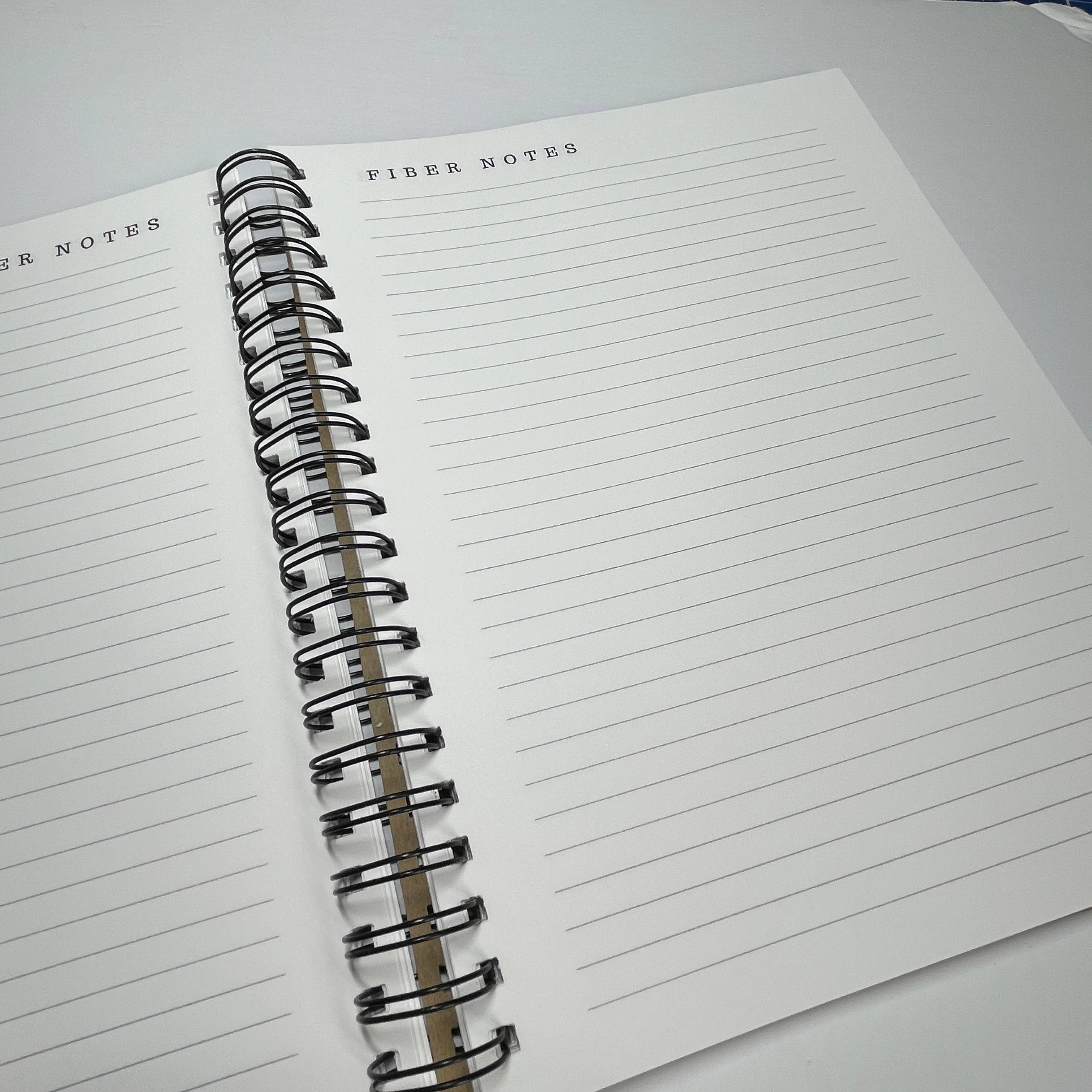 Art by Erica H & Rebel Stitchers - Wholesale Notebook - Handmade Fiber Arts Spiral Bound Journal Sheep Illustration1