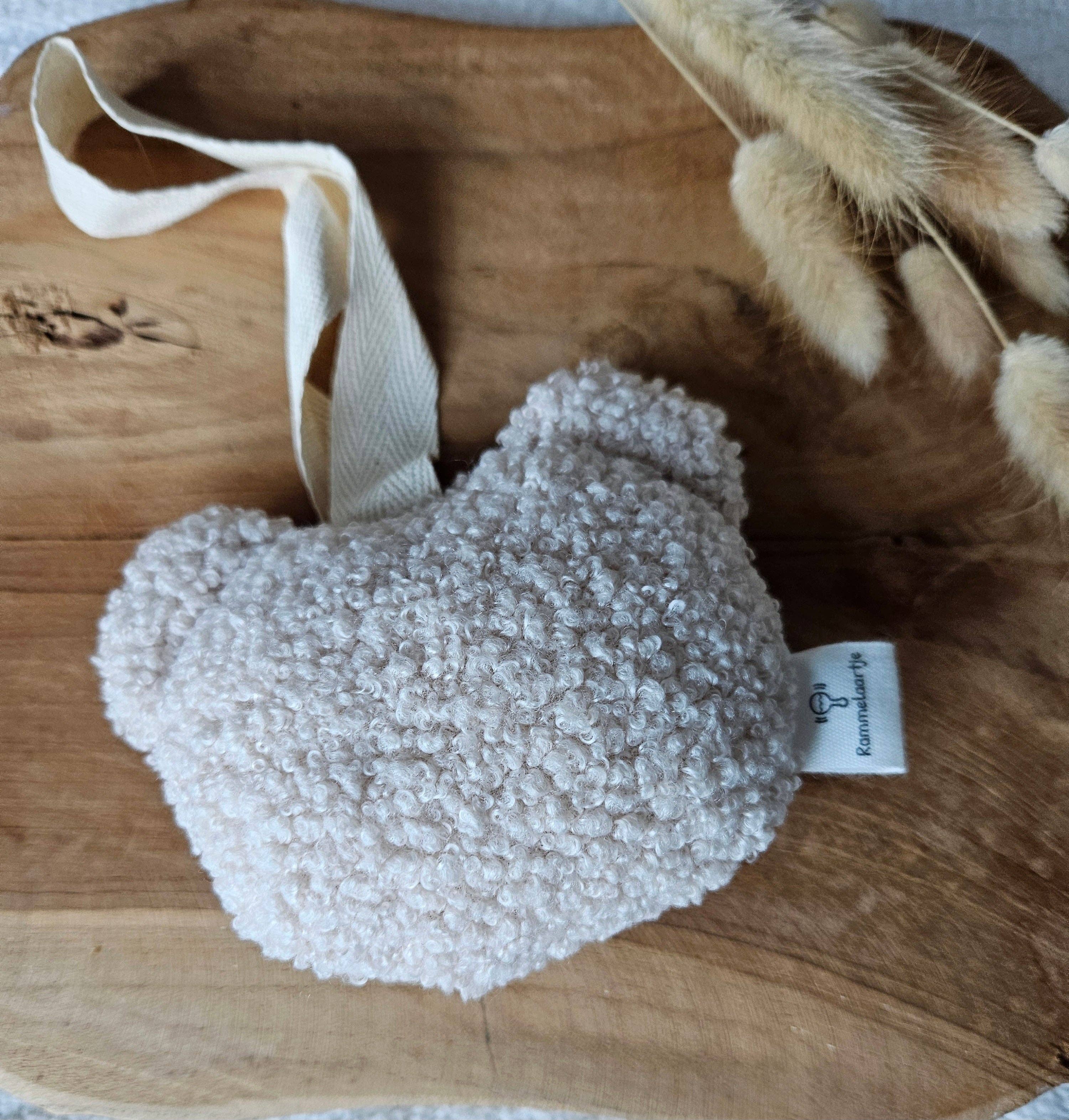 Rammelaartje - Venta al por mayor Chupete - Bebés - Clip para chupete de tela con osito hecho a mano - beige3