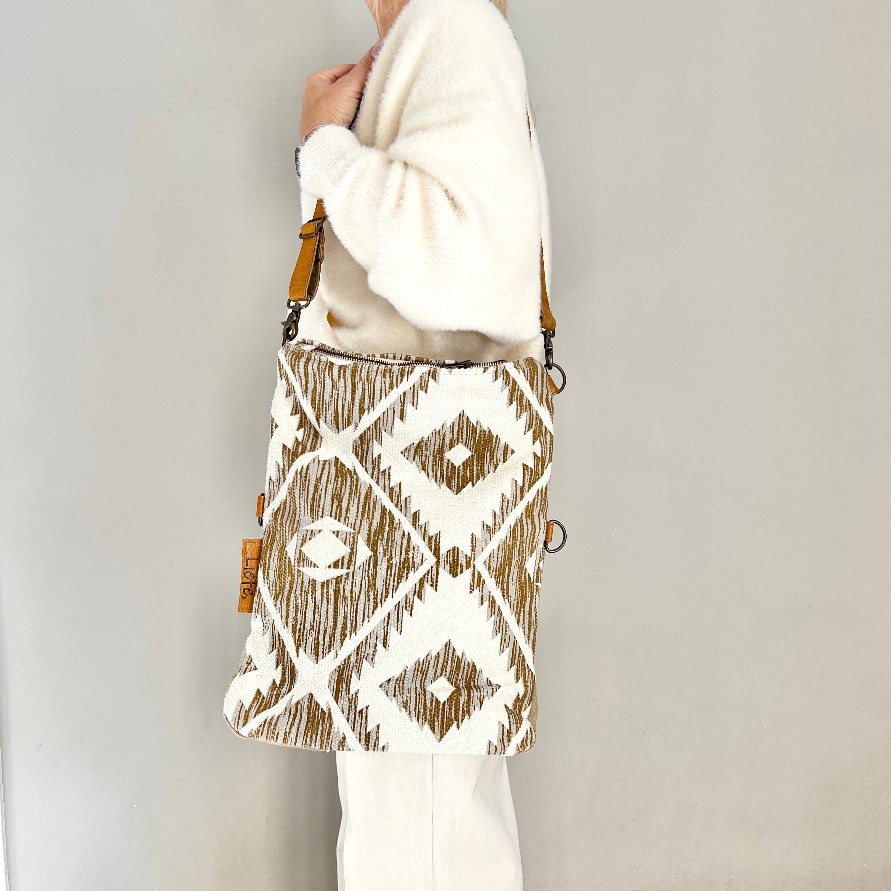 Liefe NL - Vente Tote bag – femme - Aztek FoldBag - sac durable à motif tribal3