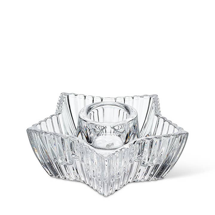 Abbott - Wholesale Candle Holder - Ribbed Star Taper Holder-3.5"W