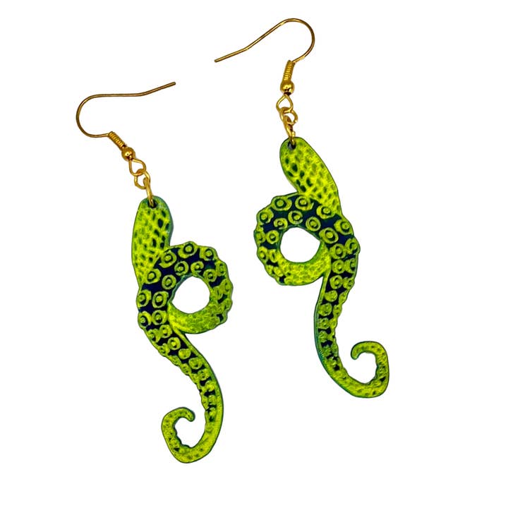 Tentacle Earrings for wholesale by The Spooky Haus