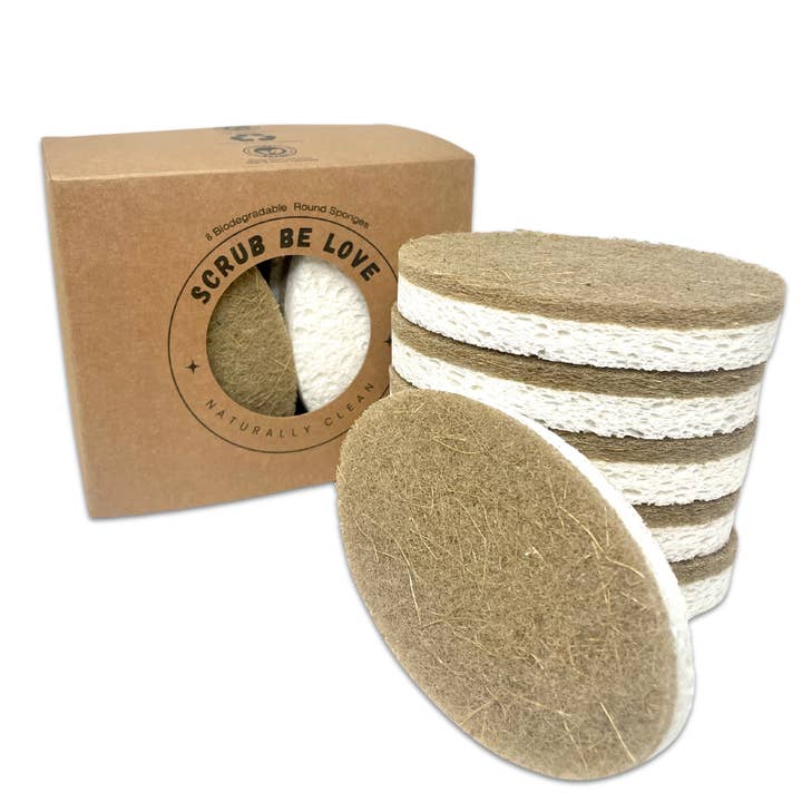 Scrub Be Love - Wholesale Cleaning Sponge - Oval Kitchen Sponge- Pack Of 65