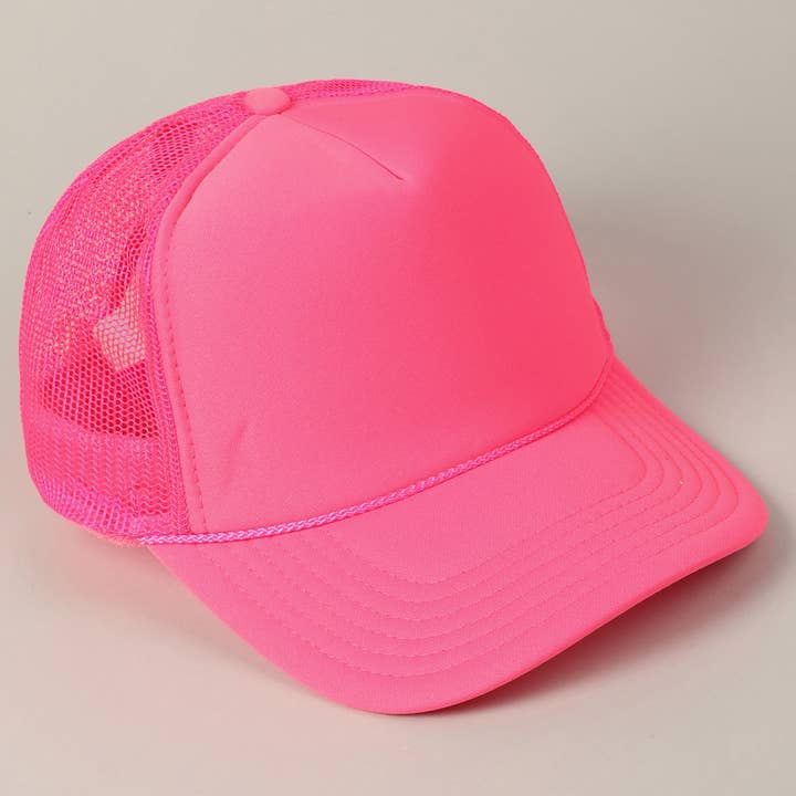 Fashion City - Wholesale Trucker hat – Unisex - Solid Color OTTO 5-Panel Foam Mesh Back Trucker Hat13