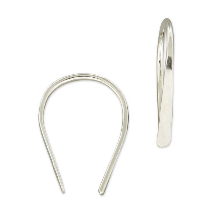 Mark Steel Jewelry - Wholesale Dangle Earrings - Mini Hammered Horseshoe Earring 1