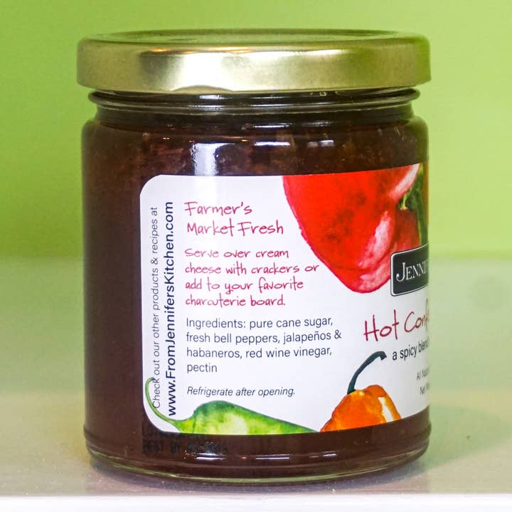 Jennifer's Kitchen - Wholesale Jam/Jelly - Mini Hot Confetti Pepper Jelly - 4oz - SINGLE UNIT3