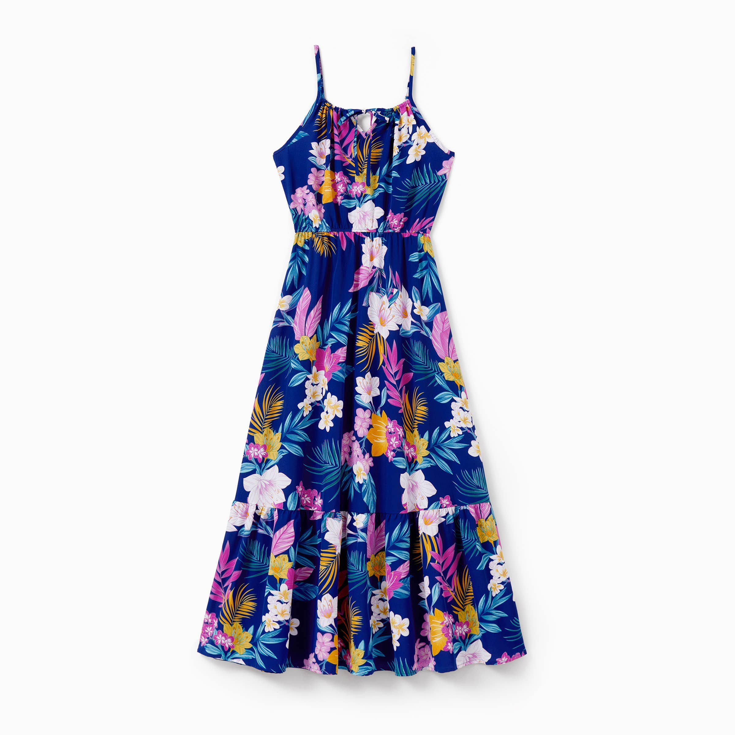 Blu profondo Abito o Set di Camicia e Pantaloncini Tropicale Hawaiano per Famiglia in vendita all'ingrosso su Faire16