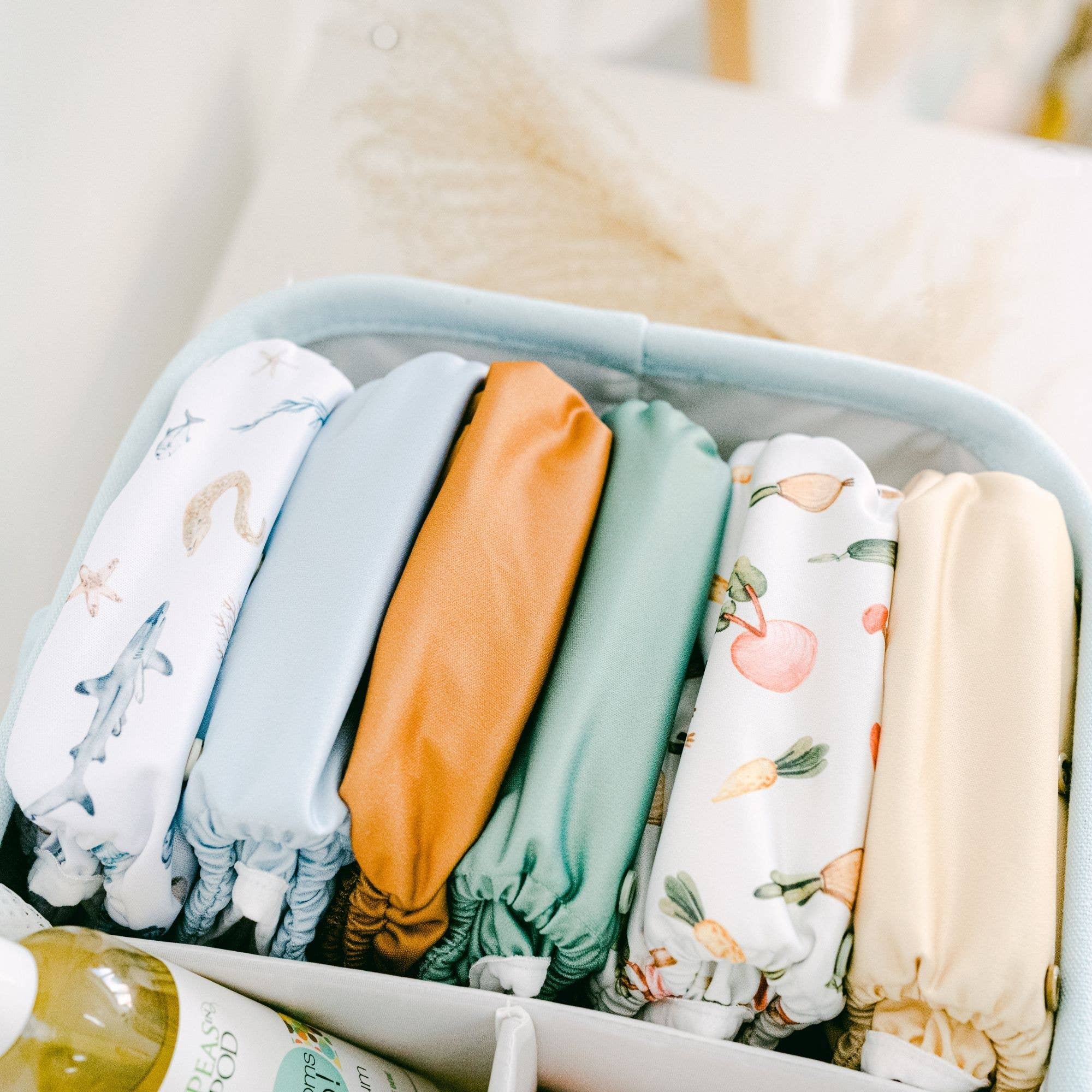 Just Peachy - Wholesale Nappy (cloth) – Baby - Cloth Diapers Nature Collection Single Set -Farmer's Market7