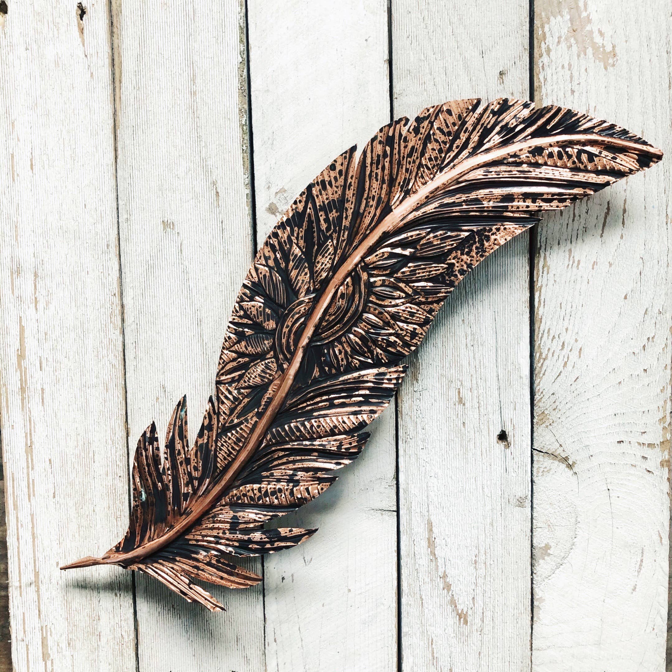 Timber Lane Studio - Wholesale Wall Accent - Giant Copper Feather7