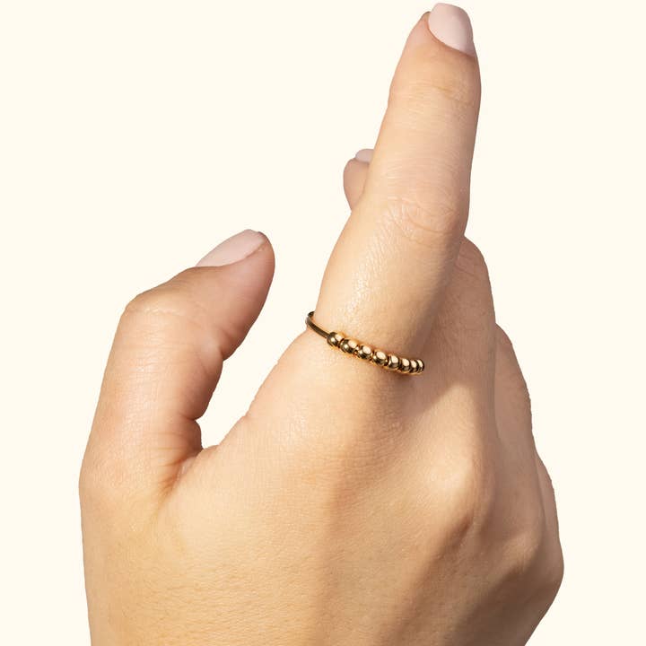 Lullie - Wholesale Band/Stacked Ring - Anxiety Ring - The Chill Slim+ Ring1