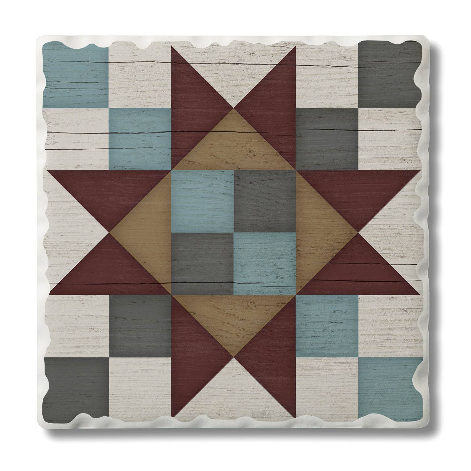 CounterArt/Highland Home/Thirstystone - Vendita all'ingrosso Espositore per rivenditori - Espositore singolo preconfezionato di sottobicchieri Barn Quilts10