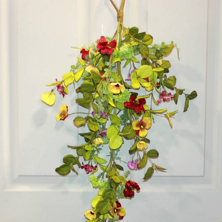 WORTH IMPORTS - Wholesale Artificial Plant - 24" Mxd Teardrop W/Pansy1