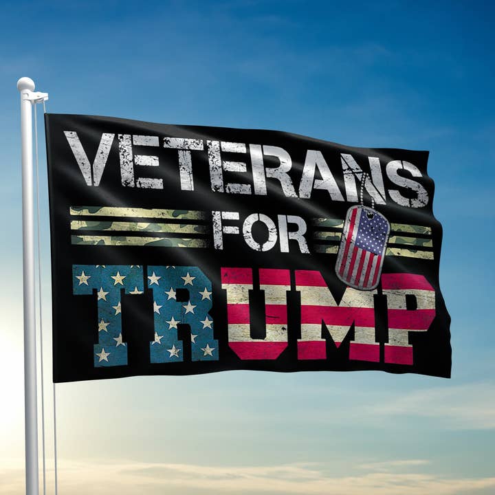 Veterans For Trump Flag - 3369 for wholesale by I Love My Freedom