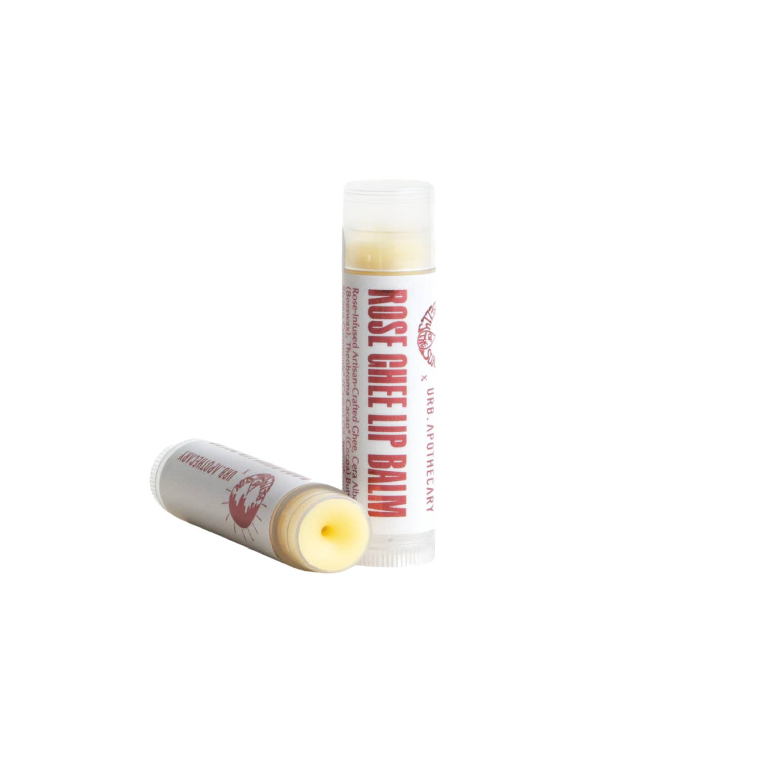Urb Apothecary - Wholesale Lip Balm - Rose-Infused Ghee Lip Balm Hydrating, Protecting, Grass-Fed