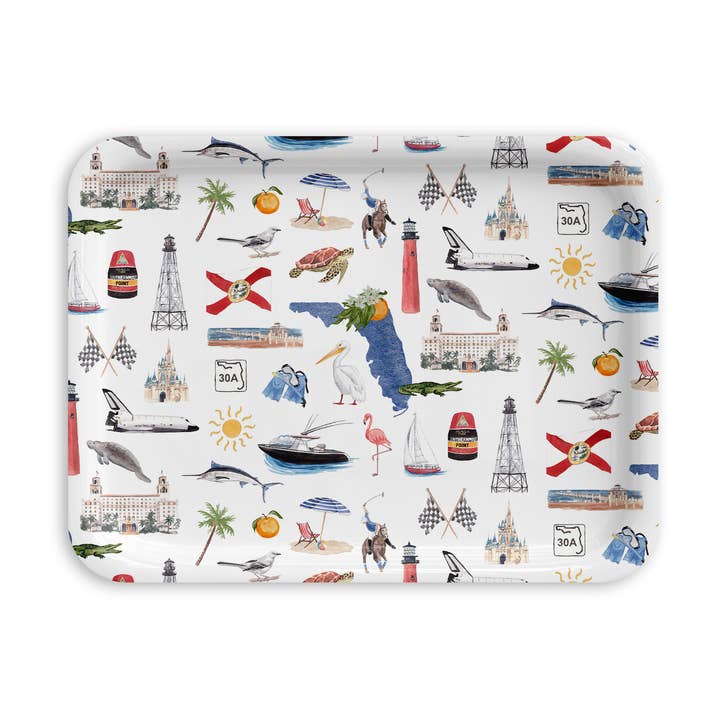 Florida voor altijd! Dienblad: Drie maten voor wholesale door The Muddy Dog