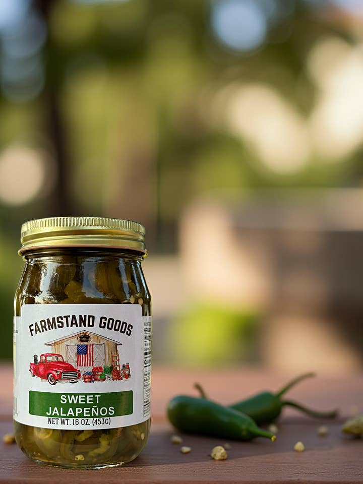Sweet Jalapeños - 16oz for wholesale by Farmstand Goods