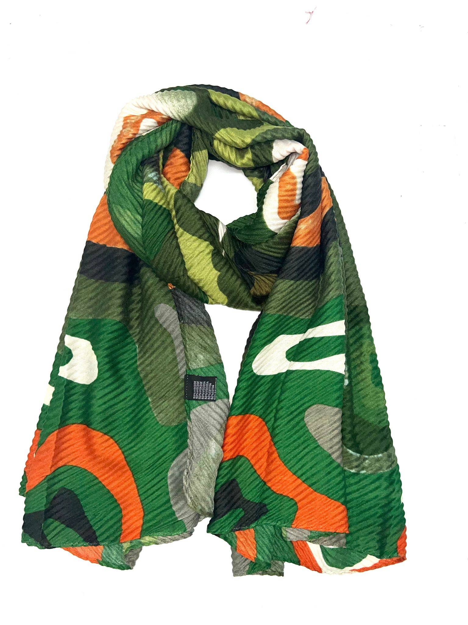 LINETA - Venta al por mayor Pañuelo para la cabeza - Mujer - Bufanda plisada abstracta HH-2394