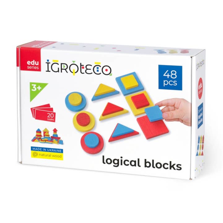 48-piece logic blocks - IGROTECO for wholesale by HARMANDI