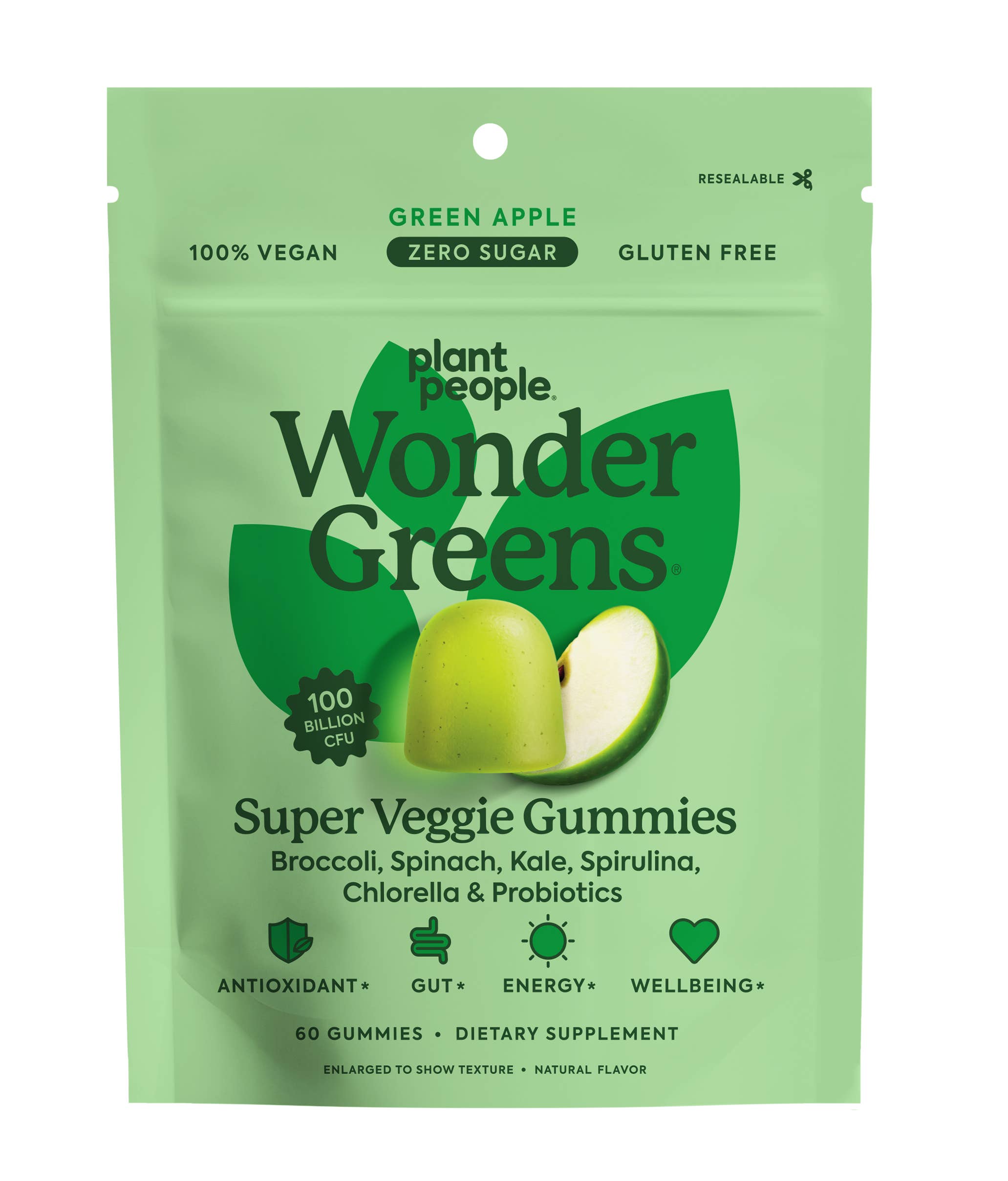 Plant People - Wholesale Oral Supplement/Vitamin - WonderGreens - Super Veggie Gummies