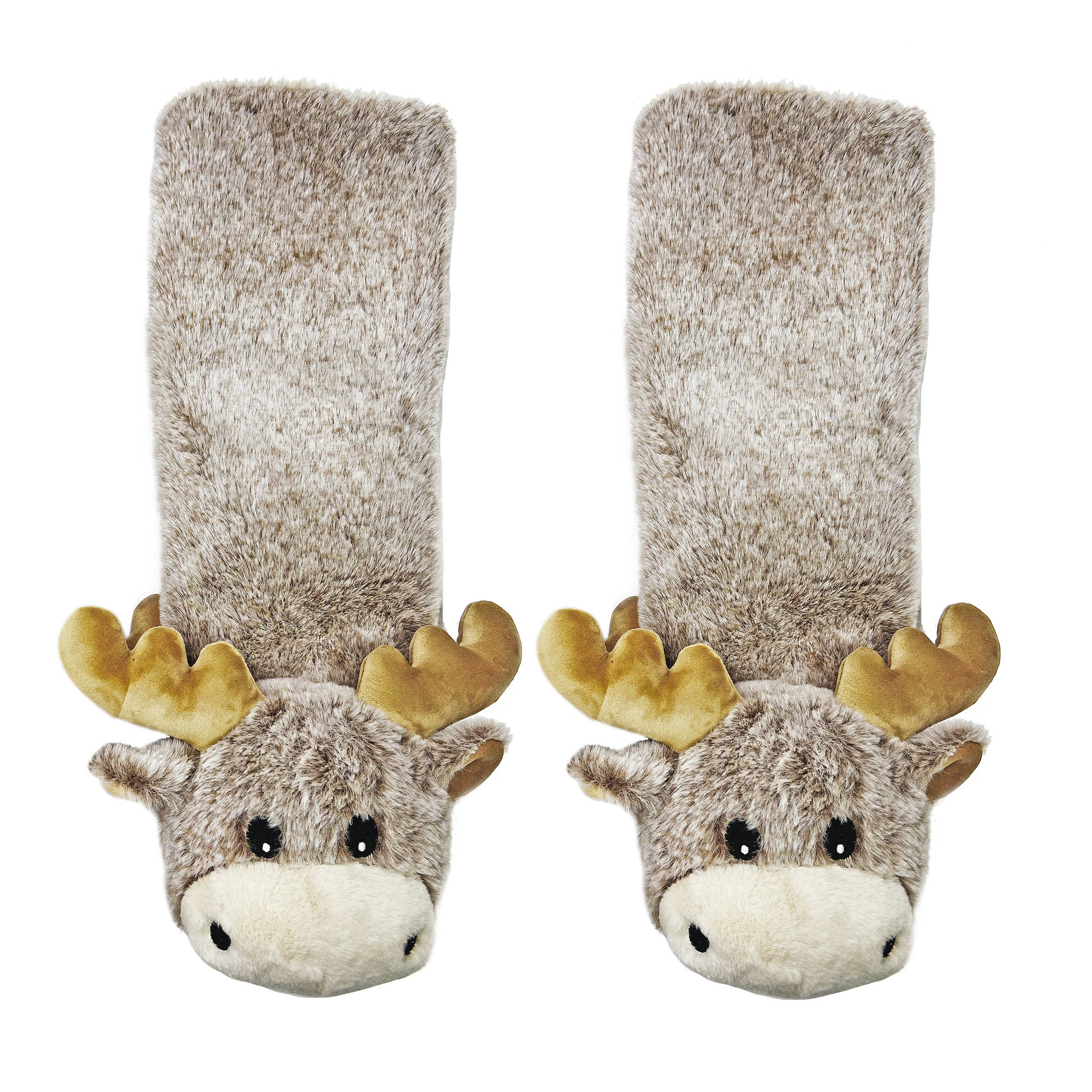 Oooh Yeah/Sock It Up/Oooh Geez Slippers – Engroshandel Hjemmesko - Børn – Moose Up | Sjove Animal Plush Gripper Slipper Slipper-strømper til børn1
