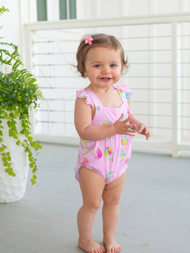 Pink Snowcones Flutter Bubble for wholesale by Sweet Bay Clothing