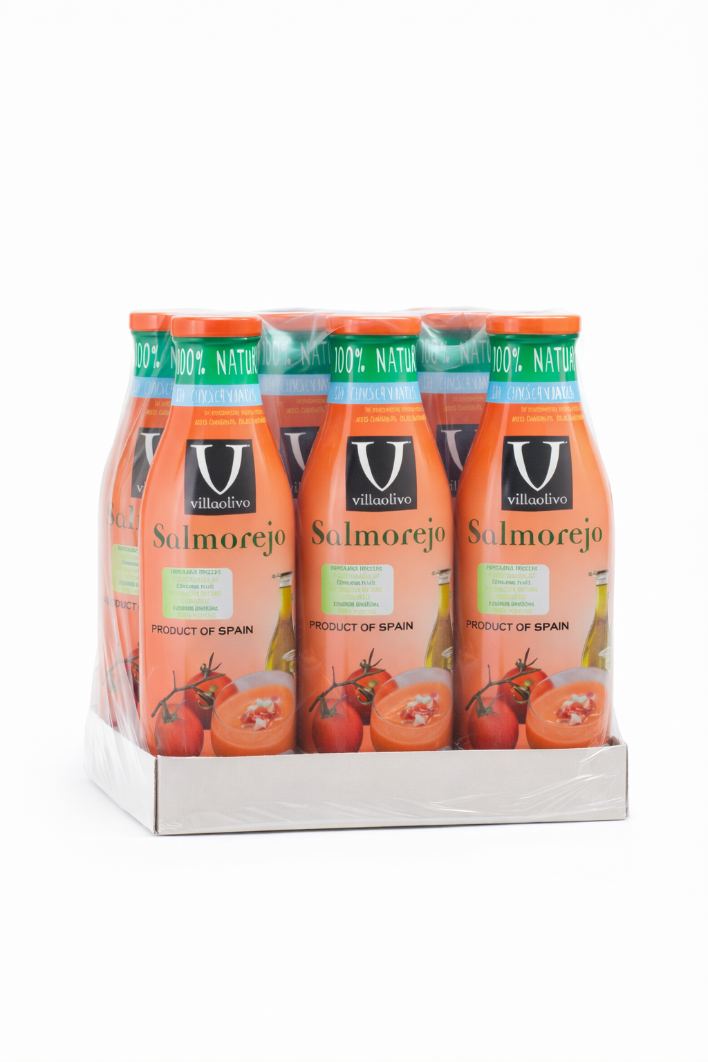 VillaOlivo - Wholesale Soup - | Villaolivo - Salmorejo With Gluten-Free Bread 1L |2