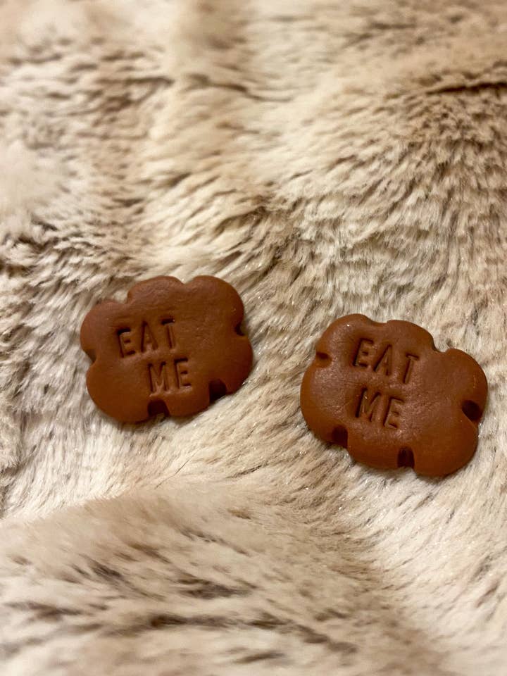 Orecchini EAT ME per la vendita all'ingrosso da parte di Kokoro - M.Handmade