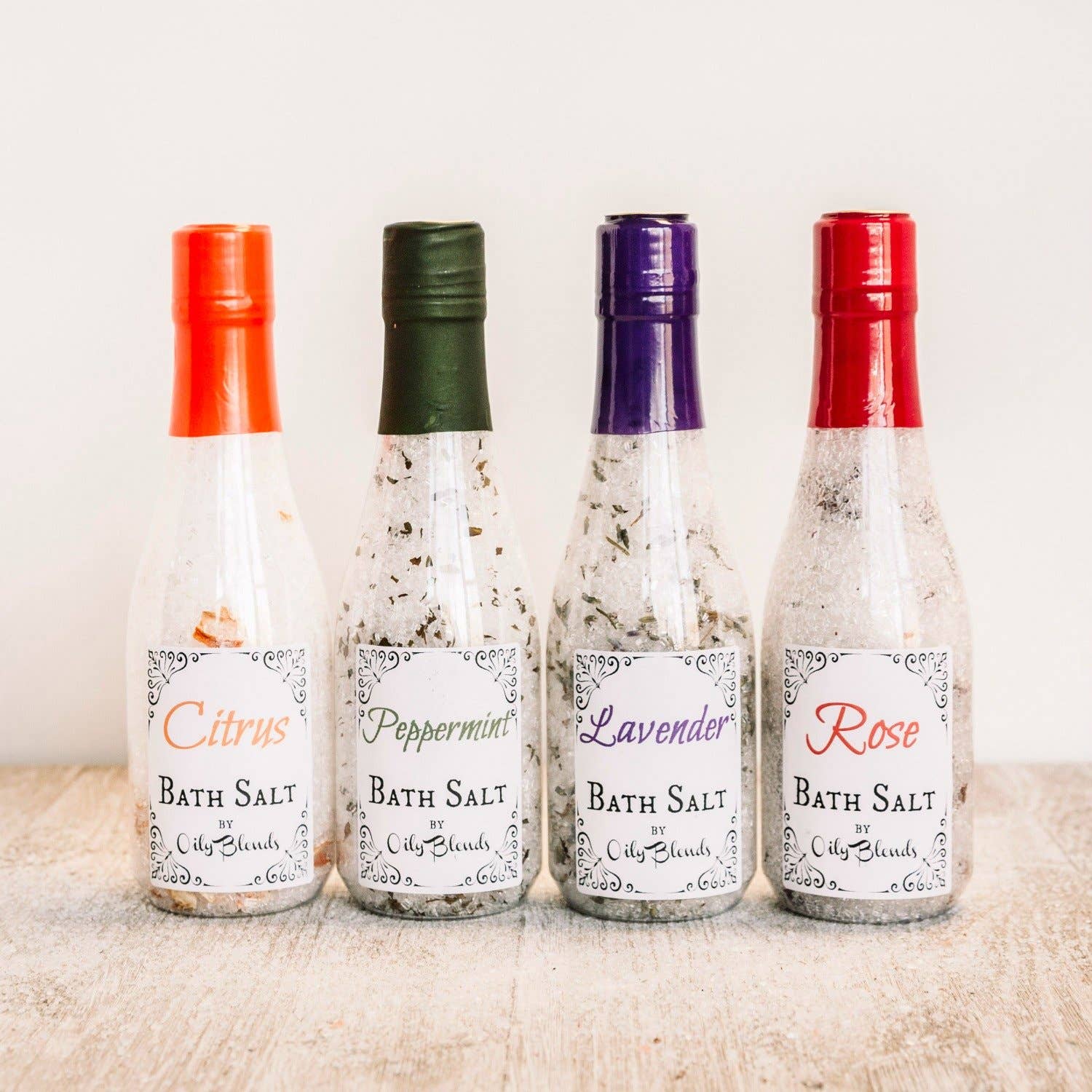 Oily Blends - Vente Sel de bain - Sels de bain aux huiles essentielles et aux herbes - Sampler Pack de 63