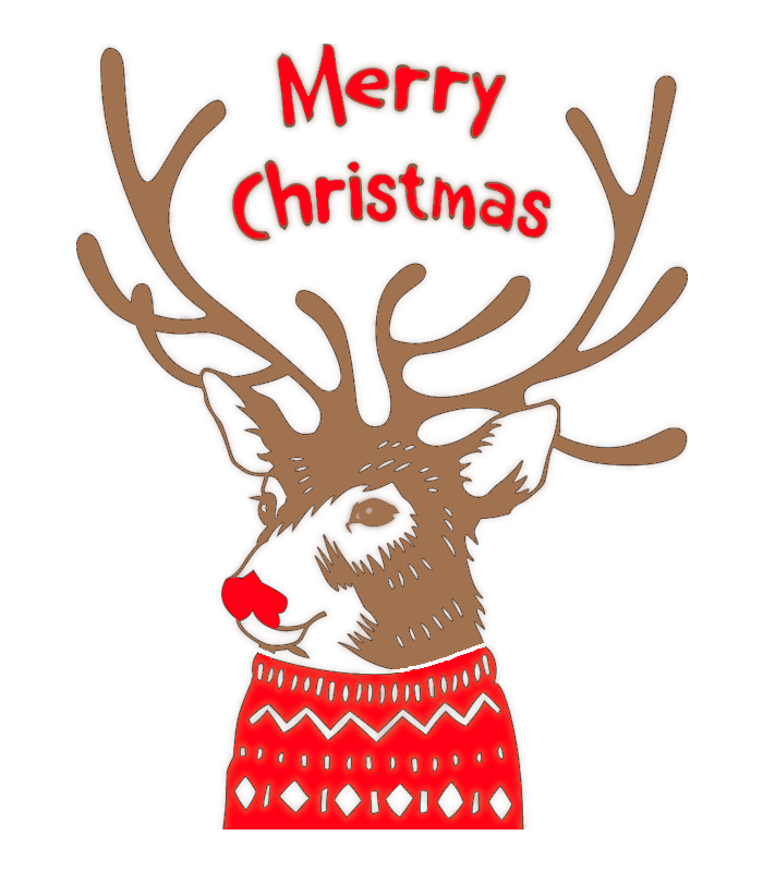 Euroscrubby - Wholesale Dishcloth - Christmas Reindeer - Euroscrubby Dishcloth0