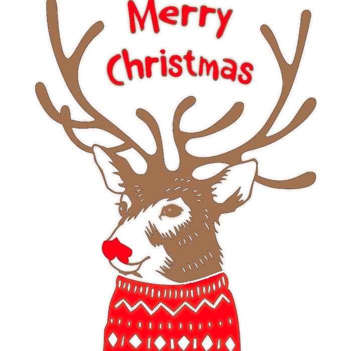 Euroscrubby - Wholesale Dishcloth - Christmas Reindeer - Euroscrubby Dishcloth0