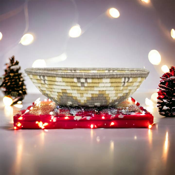 The African Home Goods – Cesta por atacado – CESTO DE UNIDADE DOURADA - TONS TERROSOS1