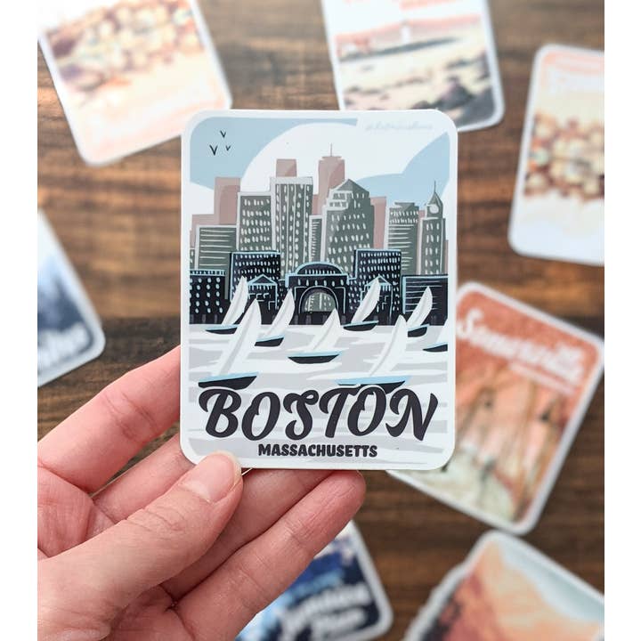 Kat Maus Haus Illustration - Wholesale Sticker - Boston Harbor Sticker