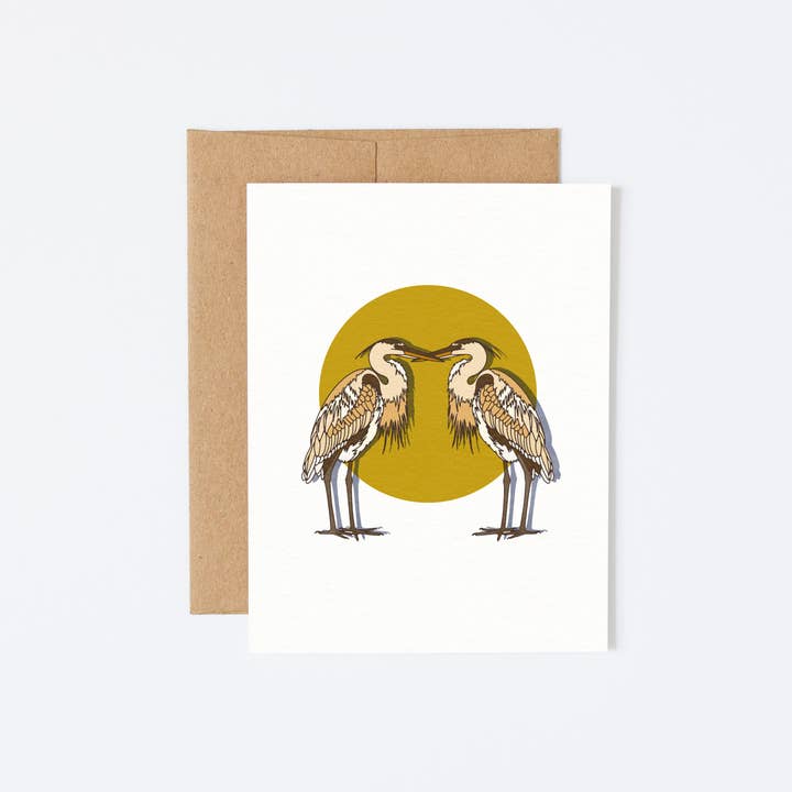 Biglietto di auguri Egret per la vendita all'ingrosso da parte di Brooke Finally