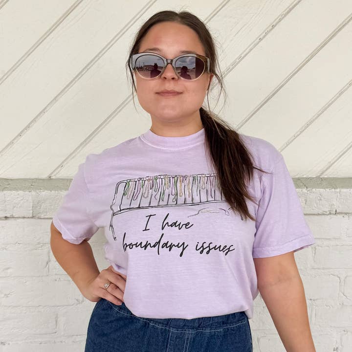 Boundary Issues Comfort Color T-Shirt for wholesale by Pelican Provision Co.