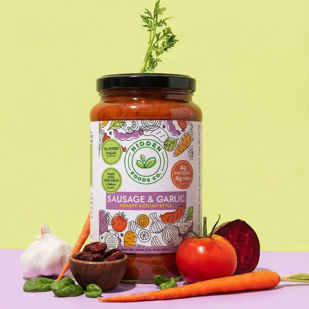 Hidden Foods Co - Wholesale Pasta Sauce - Hidden Foods Sausage and Garlic-Sicilian Inspired Sauce1