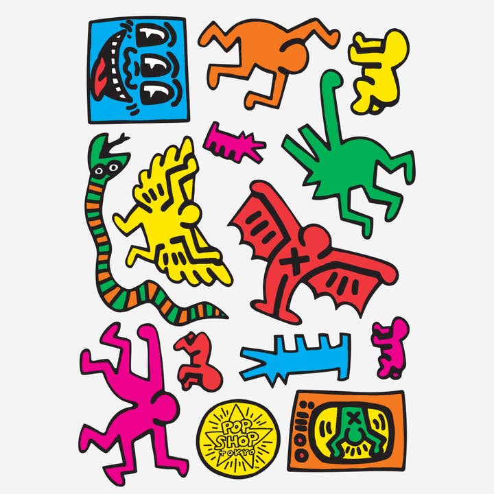 Apply Stickers - Wholesale Sticker - Pop Shop Tokyo Keith Haring Kiss-Cut Stickers, 15-Pack2