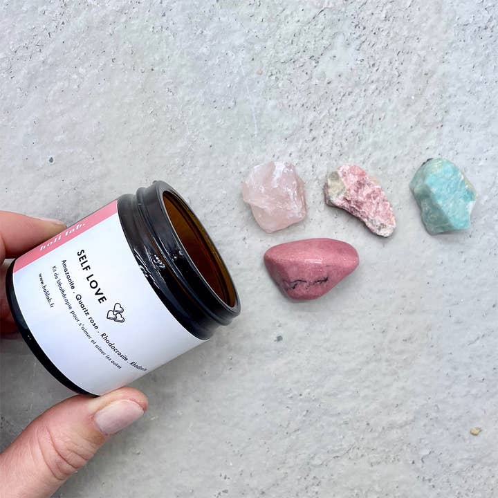 holilab. - Wholesale Meditation Supplies - SELF LOVE - Intent lithotherapy kit1
