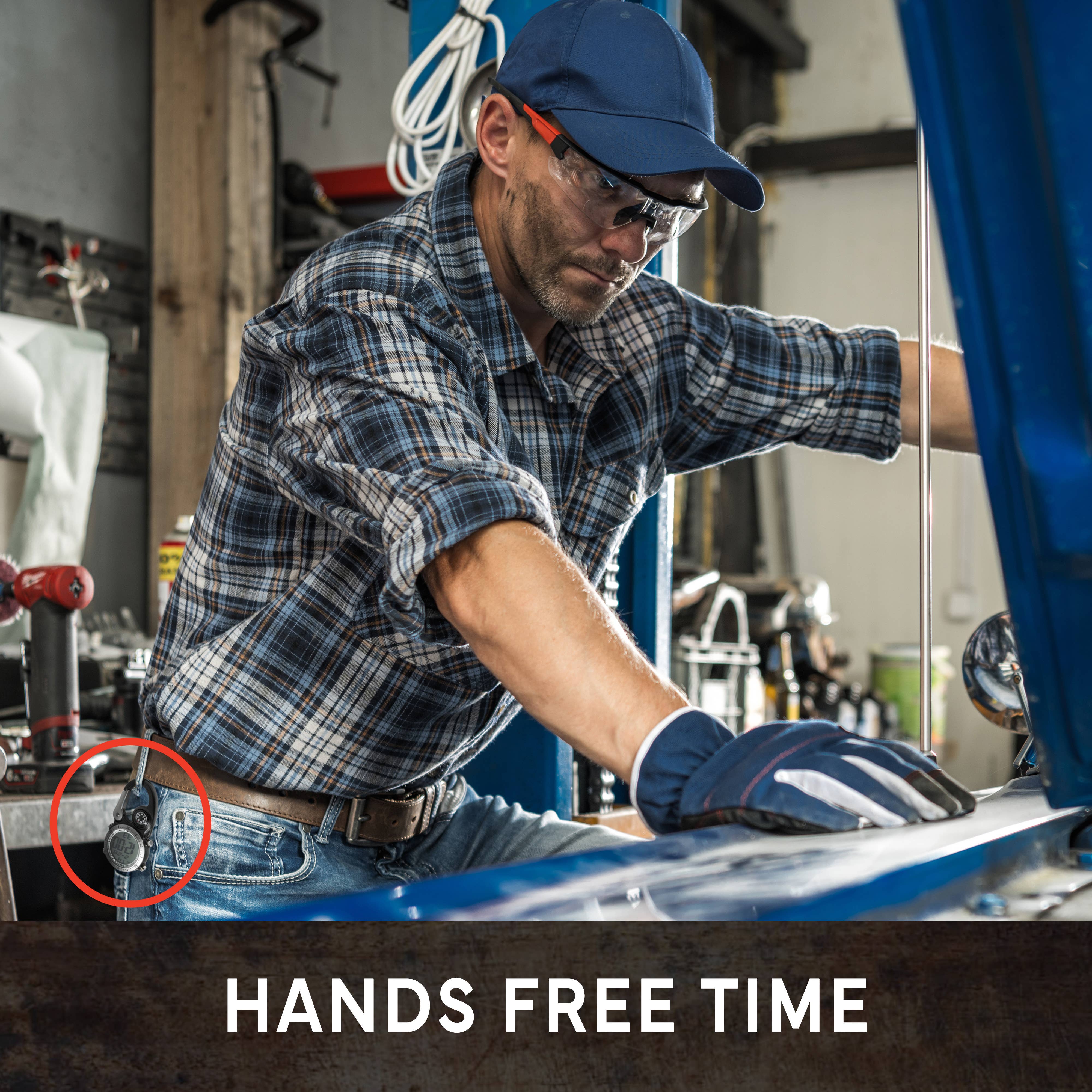 Dakota (Dakota Watch Company) – Großhandel Armbanduhr – Herren – Dakota Digital Clip – Herren-Taschenuhr, Schwarz, Kompass6